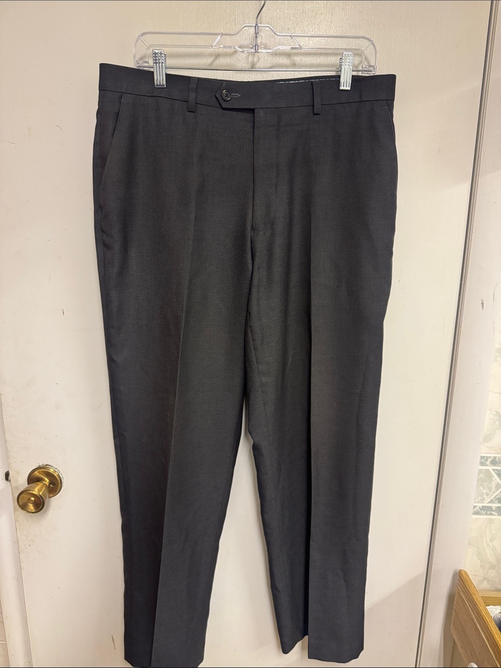 Izod Classic Men's Grey Dress Pants